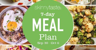 Free 7 Day Healthy Meal Plan (Sept 30-Oct 6)