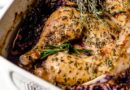 Apple Cider Baked Chicken and Cabbage