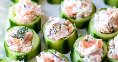 Smoked Salmon Cucumber Bites – Skinnytaste