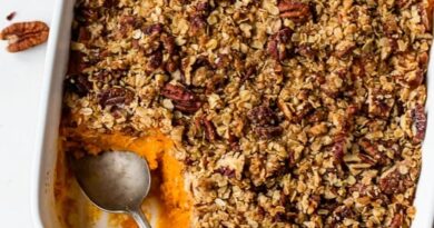 Sweet Potato Casserole with Praline Topping